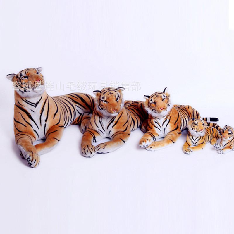 Animal Tiger Cartoon Simulation Plush Toy With Pp Cotton Filling Decoration Doll