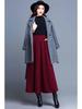 2025 High Waist Midi A-line Skirt - Versatile, Slimming, Plus Size, Hips Covering Women's Fashion for Spring, Autumn, Winter