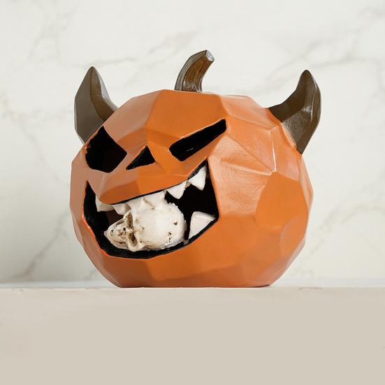 Halloween Pumpkin Ornament Indoor Outdoor Pumpkin Statue Dining Table Living Room Bedroom Decoration
