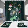 4-Piece Shower Curtain Set with HD Digital Printing | Waterproof, Drill-Free, Ideal for Home/Hotel Bathroom Partition