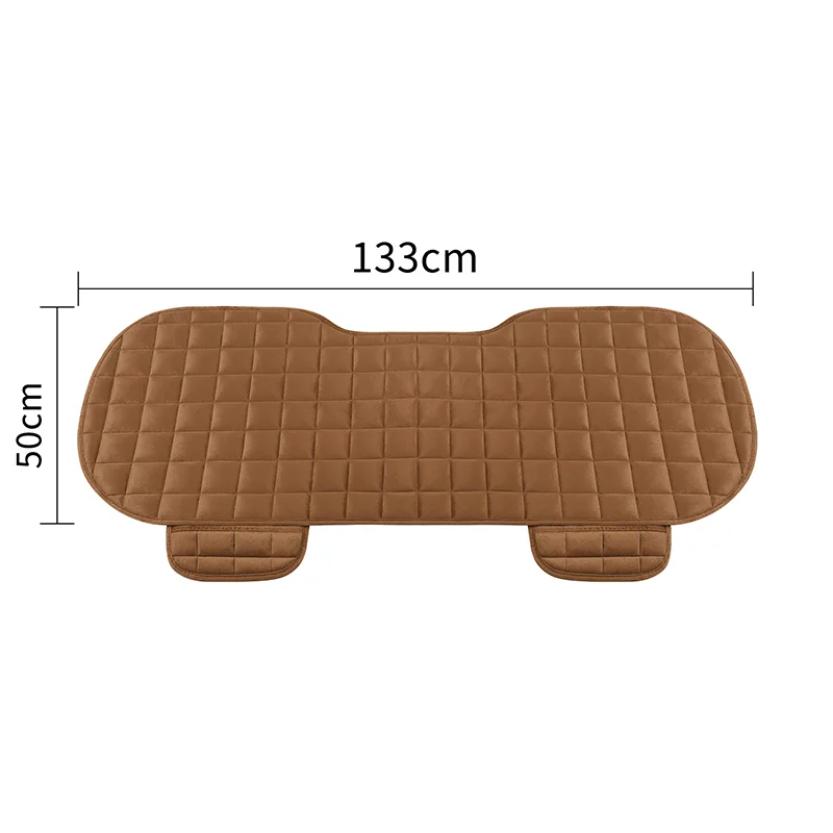 Autositzbezug vorne und hinten, beflocktes Stoffkissen, rutschfest, für den Winter, Autoschutz, Matte, hält warm, universelle Passform, für LKW, SUV, Van