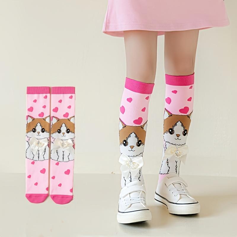 

1 Pair of Children s Cute Cartoon Accessory Thigh-high Stockings Princess-style Fashion Dance Stockings for Girls One size fits ages 3-12