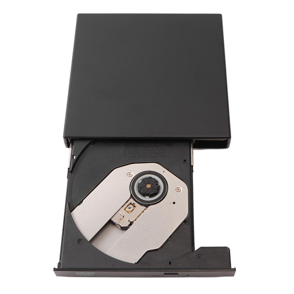 External CD RW Drive USB 2.0 Low Noise High Speed Plug and Play Light Compact DVD Burner for Laptop