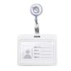 ID Name Badge Credit Card Holder Employee's Staff Work Card Cover with Retractable Badge Reel Pass Bus Card Sleeve