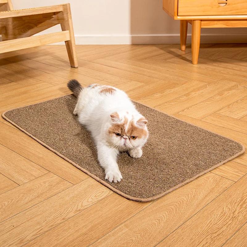 Pet Mat, Cat Scratch Mat Imitation Sisal Carpet Anti-cat Claw Large Mat Autumn and Winter Wear Resistant To Crumbs Toy Supplies