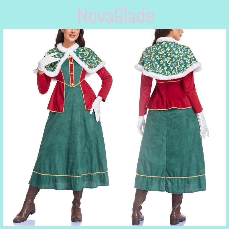 Halloween Witch Costume For Women With Polyester Fabric And Crown For Cosplay And Stage Performances