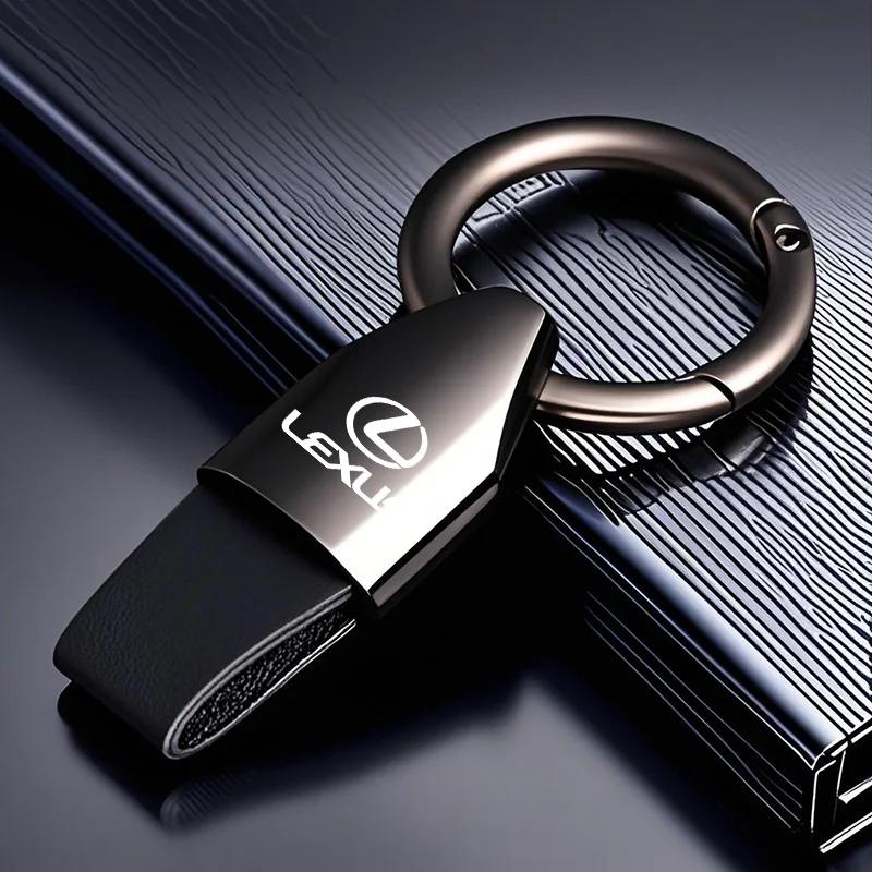 Luxury Men Women Suede/Metal Key Chain Fashion Keychain Key Ring Holder For Lexus LS LC RZ IS350 ES300 GS350 CT200h GX460 LX570