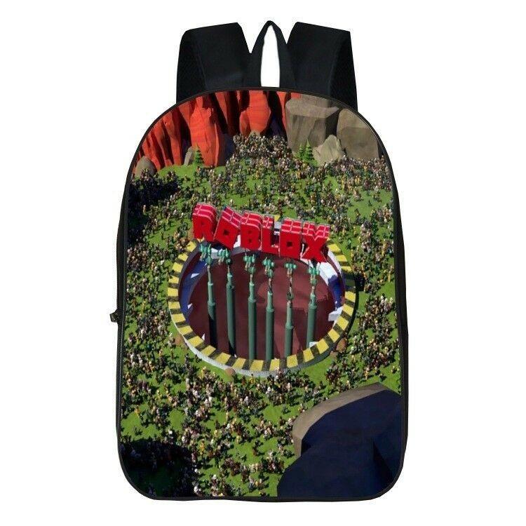 Roblox Pattern Kids School Backpack With Large Capacity And Durable Polyester Material