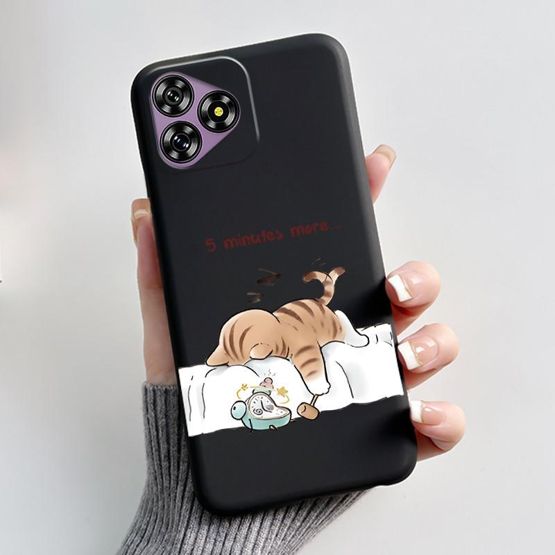 For Oukitel C53 Case Luxury Cute Love Rabbit Funny Black TPU Soft Silicone Protective Phone Case For OukitelC53 C 53 Back Cover