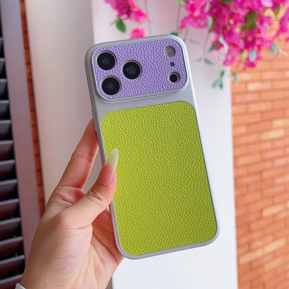 Big Window Candy PU Leather Phone Case For iPhone 17 11 12 13 14 15 16 17 Pro Max 16 Plus Official Shockproof Protector Cover