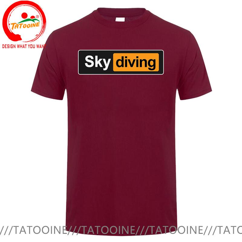 Funny Sky Diving Tshirt Skydiving T Shirt Unisex Sky Diver Diving Tee Shirt Oversized S6xl Tshirt Risky Extreme Sports Clothing