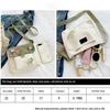 1 Stück Leinwand Kleine Tasche Damen Individuell Umhängetasche Niedlich Student Koreanischer Stil Einzelne Handytasche Schultertasche