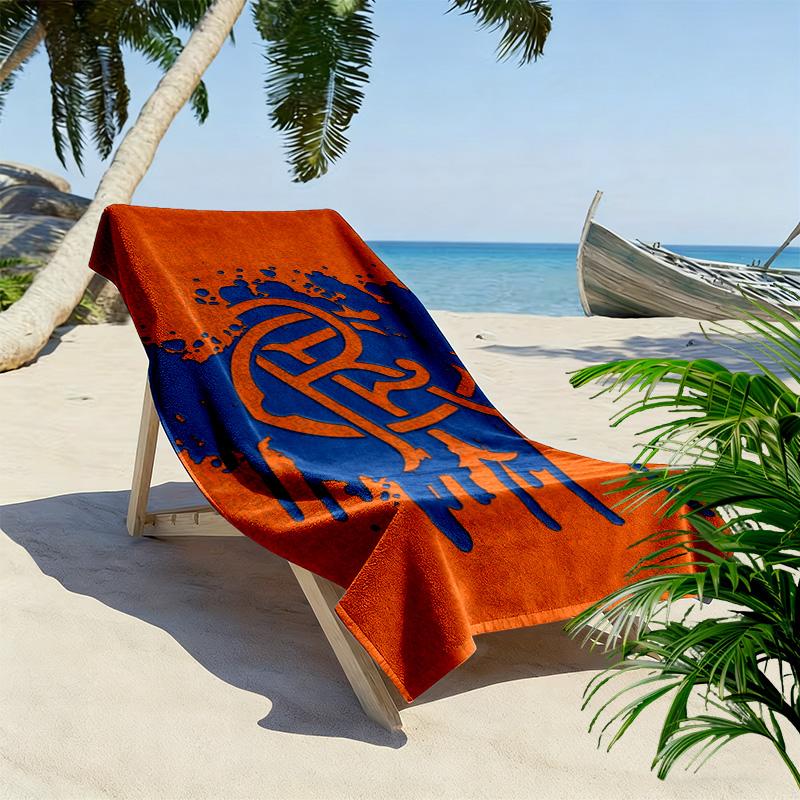 Rangers F.C. Druck Strandtuch, Großes Weiches Schnelltrocknendes Handtuch für Strand Camping Schwimmen