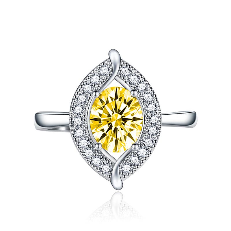 BELLA BOX Leaf Opening Resizable Rings For Women Zircon Engagement Party Fine Jewelry Gift