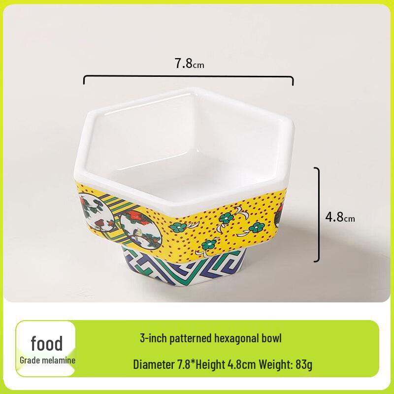 MinNai Melamine Dessert Bowls 4-pack