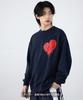 [VERBESSERT] [SIDEWAYSTANCE] Drip Logo Herz Fleece Sweatshirt