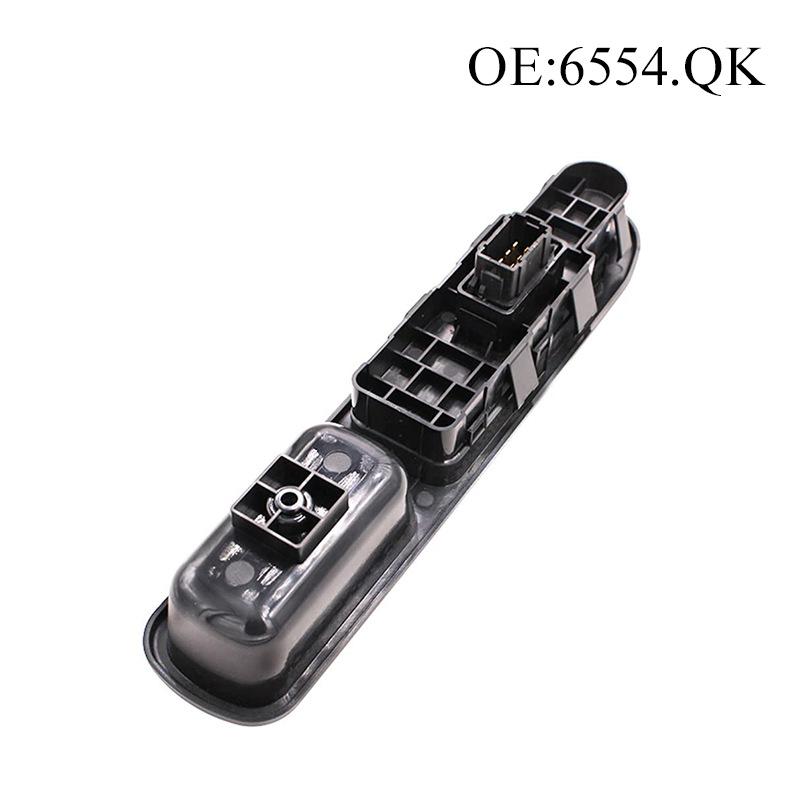 Power Window Single Switch Fit For Peugeot 207 2006-2017 Citroen C3, OE#6554QK 6554.QK Front Right Door Electric Window Lifter Control Button