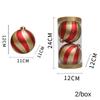3/2/1Pcs Pumpkin Balls Christmas Tree Ornament Plastic DIY Crafts Painted Christmas Gifts Boxes Pendant Hanging Ornament