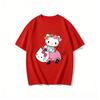 2026 Summer Trendy Cute Hello Kitty Driving Pink Car Graphic Couple Tshirts Streetwear  Family Matching Parentchild Clothing
