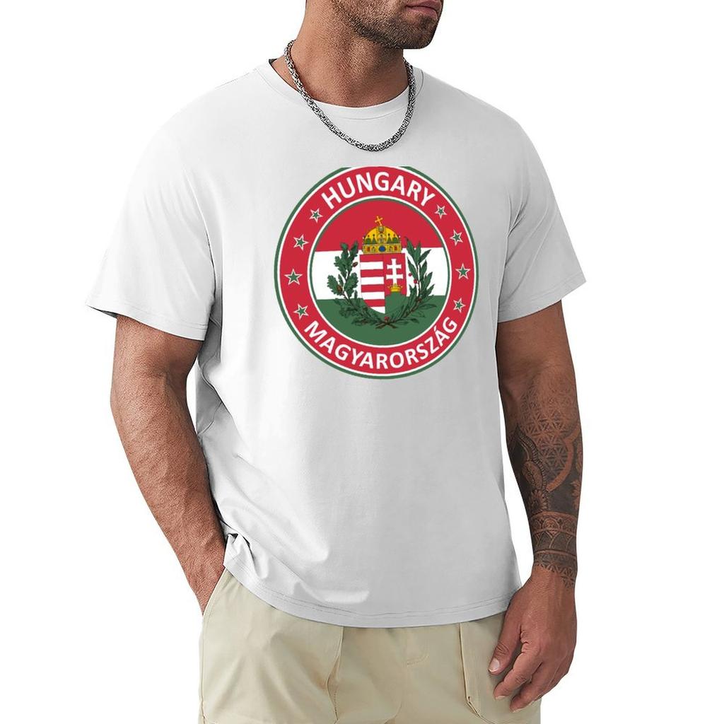 Hungary Magyarorszag Design With Flag Of Hungary And Coat Of Arms Tshirt High Elasticity Sports Tee Shirt
