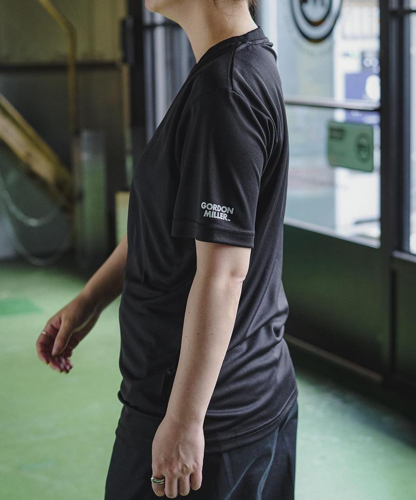GORDON MILLER Herrkortärmad torr rundhalsad t-shirt, Storlek Liten, Svart, 1633689