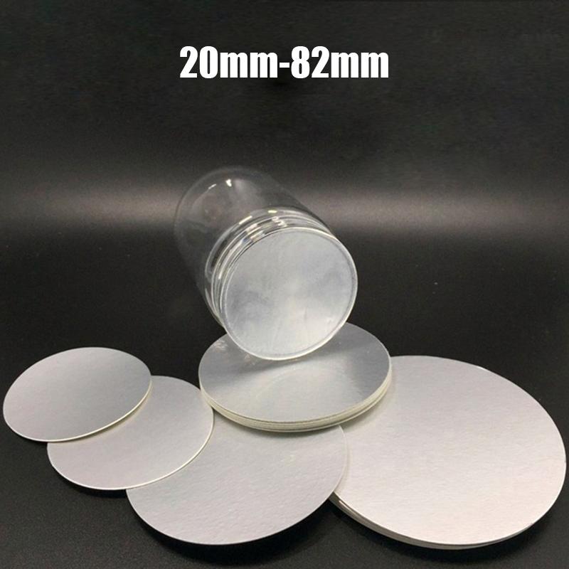200Pcs Seal Cap Lining Tamper Resistant Pet Electromagnetic Aluminum Foil Induction Gasket For Cosmetic Jar Bottle Pot 20Mm-82Mm