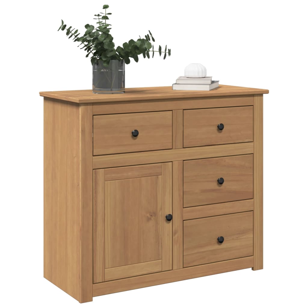 Vidaxl Szafka Z Szufladami Panama, 93X40X80 Cm, Lite Drewno Sosnowe