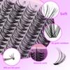 Natural Thick D-Song Single Cluster False Eyelashes 10-18Mmdiy Segmented Multi-Hair Eyelashes