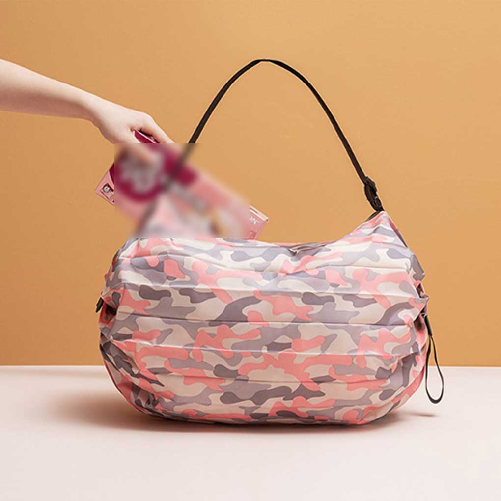 Storage Bag Foldable Shopping Large Capacity Oxford Cloth Food Fruit Snacks Multi Purpose Portable Pouch Case with Handle