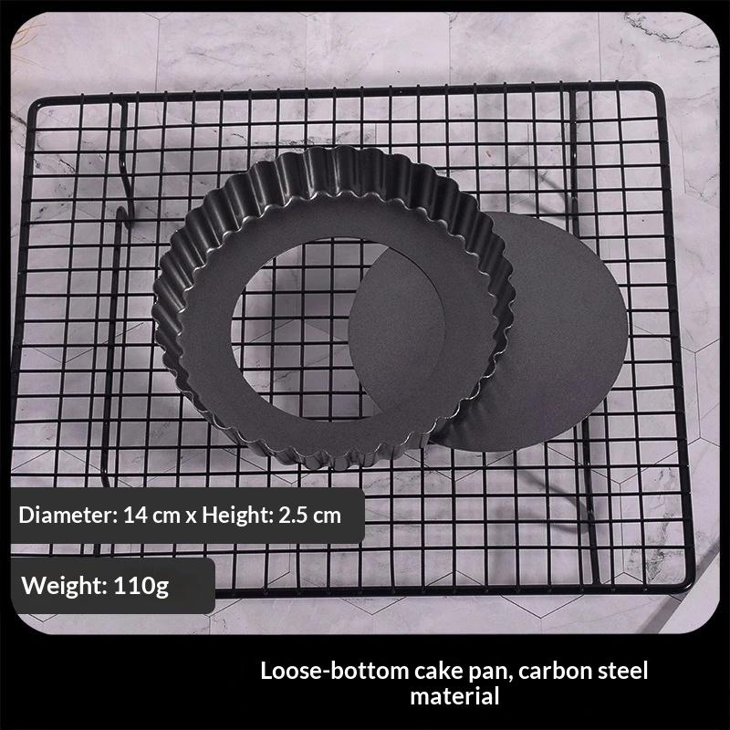 Fluted Pie Tart Pan Mold Baking Removable Bottom Nonstick Quiche Tool Circle Bakeware Template Dishes Cake Pans Gyh