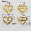 High Quality! 10pcs Golden Rhinestone Invitation Ribbon Slider Buckle for Ribbons Wedding Supply Gift Wrap Hair Bow Center