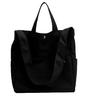 Ajlve Canvas Tote Bag, Large Capacity Shoulder Bag, Solid Color, Perfect for Overnight Trips, Commuting, and Daycare, Eco-Friendly Canvas Tote Bag,