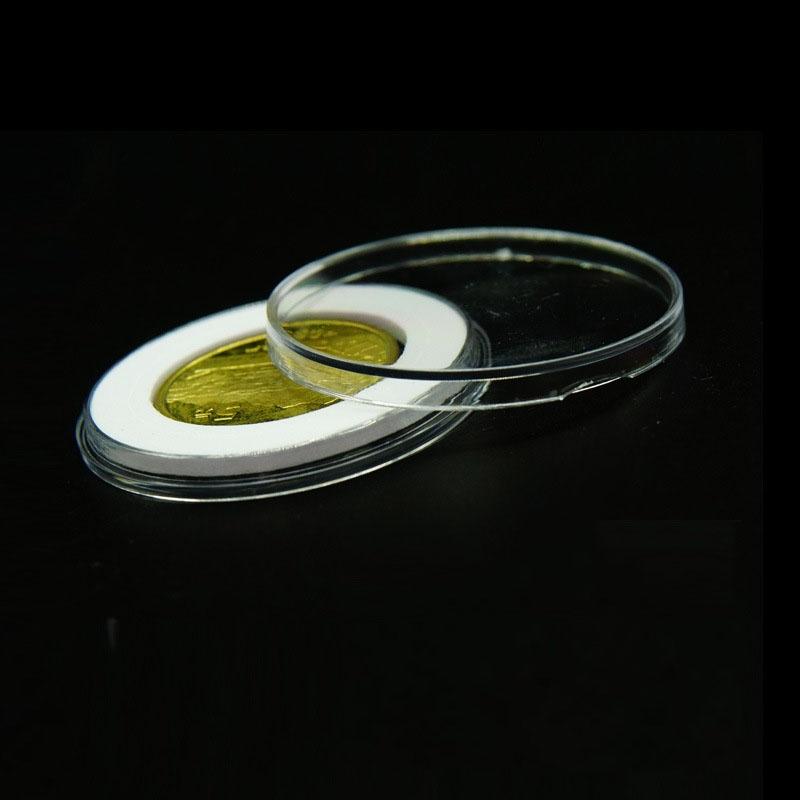 Clear Coin Holders Reusable 20pcs Protect Set Display 5.1cm Transparent