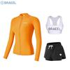 Damen UV-Schutz Langarm Rash Guard Set Mit Hose Schnorcheln Tauchen Surfen Wassersport