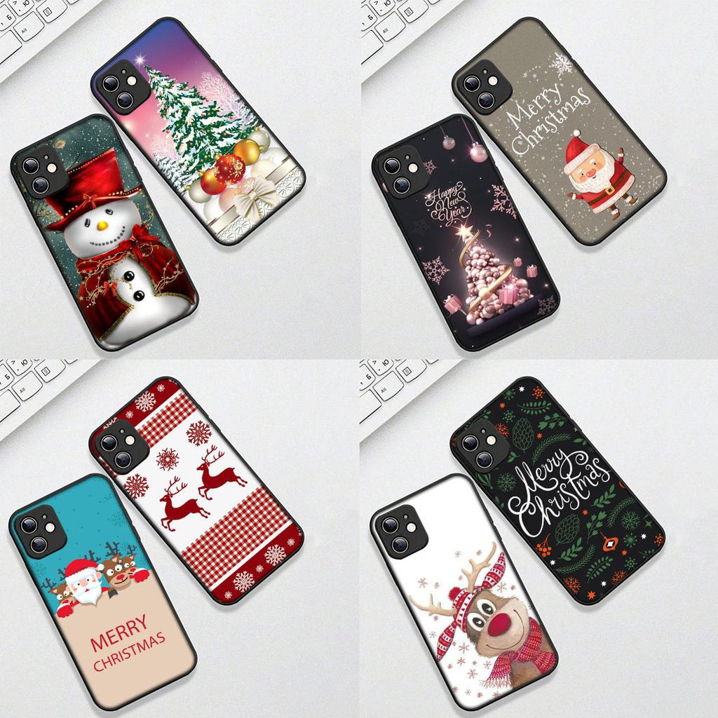 Protective Cover Tree Deer Merry Christmas Snowman for Xiaomi Redmi 15 15C 14C 8A A4 A5 Note 8 7 14 Pro + 8T 14S Phone Case