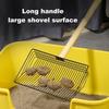 3-in-1 Large Chicken Poop Scooper Stainless Steel Chicken Cleaning Shovel with Wooden Handle Litter Scoop Poultry Waste Remover