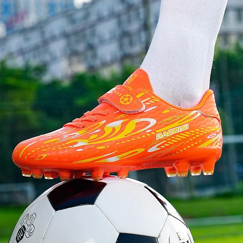 Kids Soccer Shoes for Professional Indoor Men Football Field Boots Original Football Shoes TF/AG Society Cleats' Grass Training Rapid