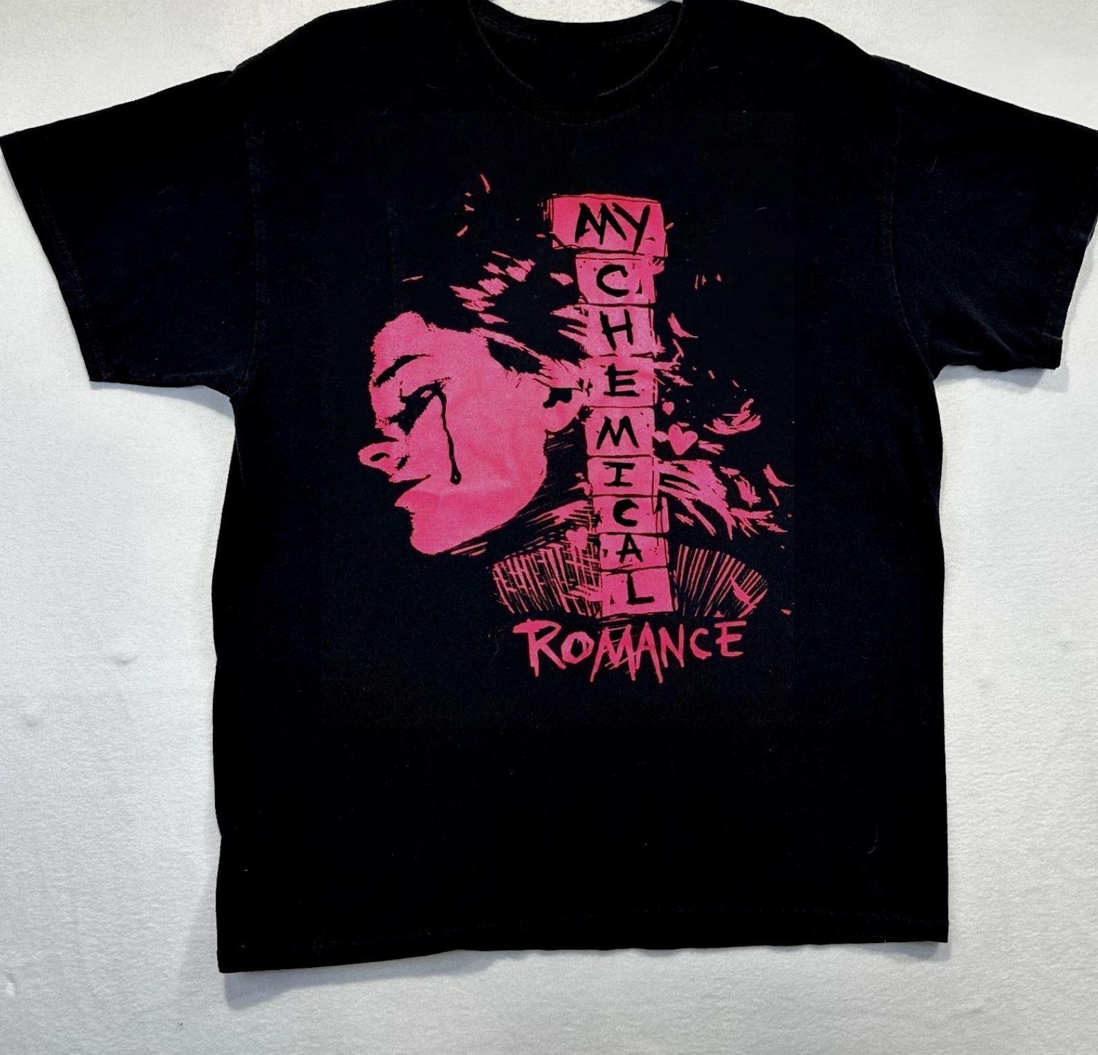 Vtg My Chemical Romance Band Black Cotton Size S To 5XL Shirt L
