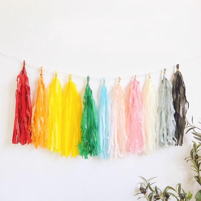 Colored Paper Fringed Paper Ribbon Paper Cutting Creative Activities Celebration Wedding Party Supplies Wedding Room Wedding Decoration