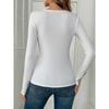 Spring and Autumn New Splicing Lace Elegant Long Sleeve Women's T-shirt
