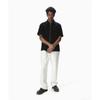 Thisisneverthat Damaged Denim Zip S S Shirt Black