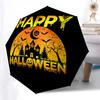 Halloween Castle  Themed Folding Umbrella Fashion Auto-Open 8 Iron Ribs Plastic Handle Foldable Sunshade Perfect Christmas Gifts