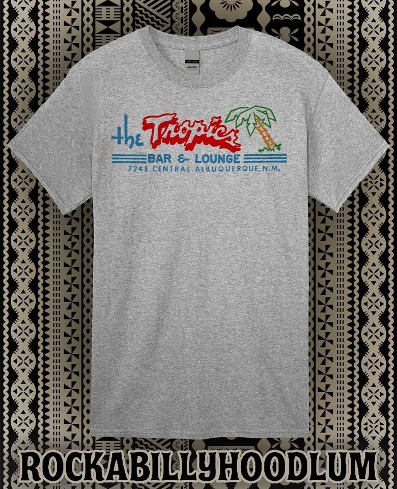 

Retro Tiki Art Tee T Shirt Bar Mug Restaurant The Tropics Bar Lounge New Mexico 3XL
