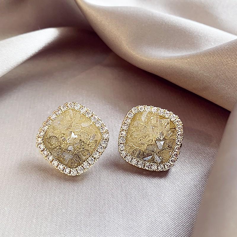 French Retro Zircon Pearl Earrings: Light Luxury 925 Silver Needle Jewelry