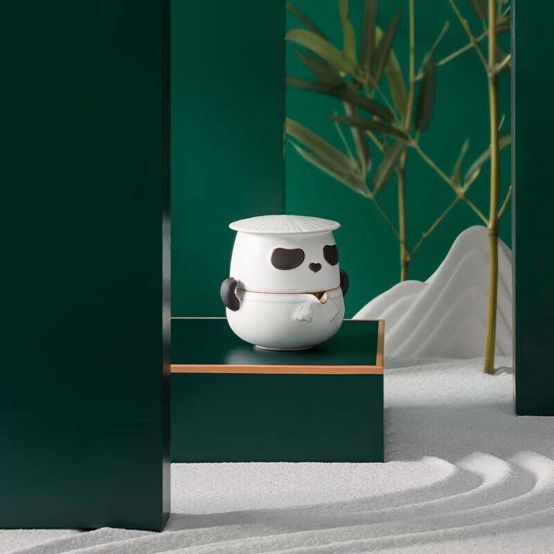 Wanshengtang Panda Hero Portable Ceramic Travel Tea Set