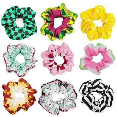 Demon Slayer: Kimetsu No Yaiba Large Intestine Hair Band Headwear Anime Peripheral Hair Accessory Butterfly Ninja