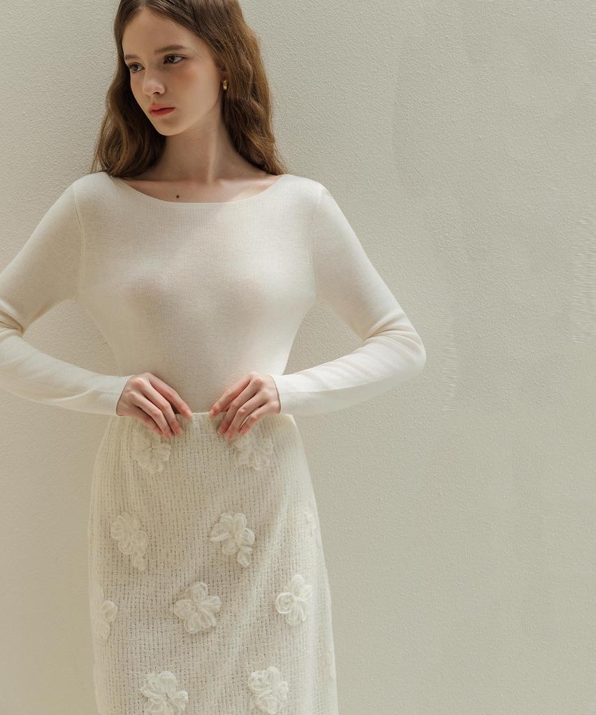 LAUTREDE MIN Fleur Knit Skirt