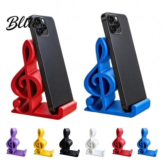 Treble Clef Art Ornament Cell Phone Holder Musical Note Design Desktop Music Teacher Appreciation Gift Stand Decorative for Home Office Artistic