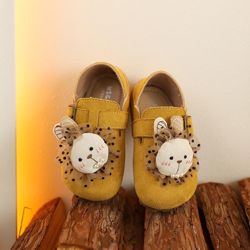 Stylish Birkenstock Non-Slip Moccasins for Girls - Cute Princess Soft Sole Shoes, New Spring/Autumn 2026 Collection 24 бежевый