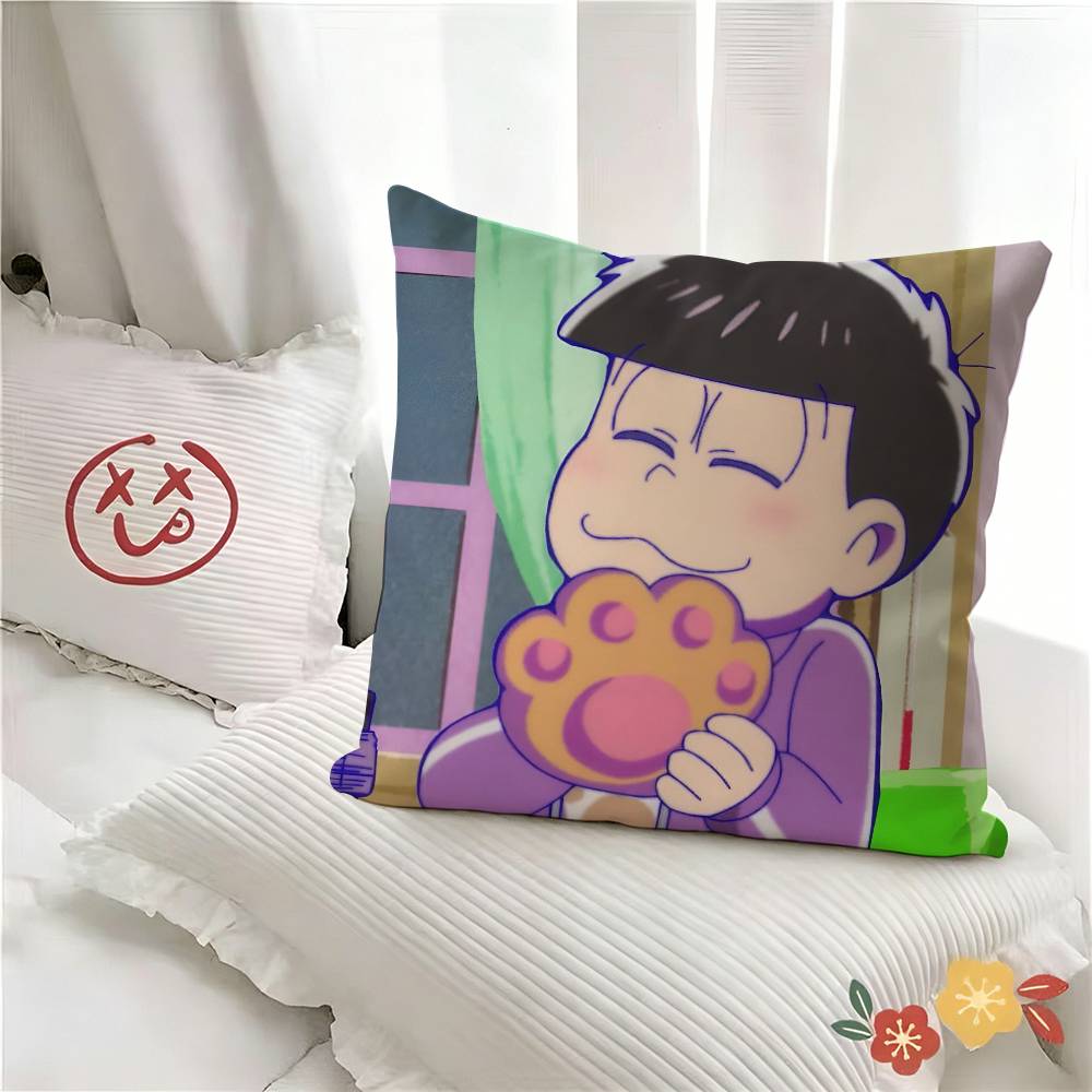pc Anime OOsoMAtsuSan Pillow Case Fashion Square Pillowcase Bedroom Sofa Room Ins Decoration Leisure